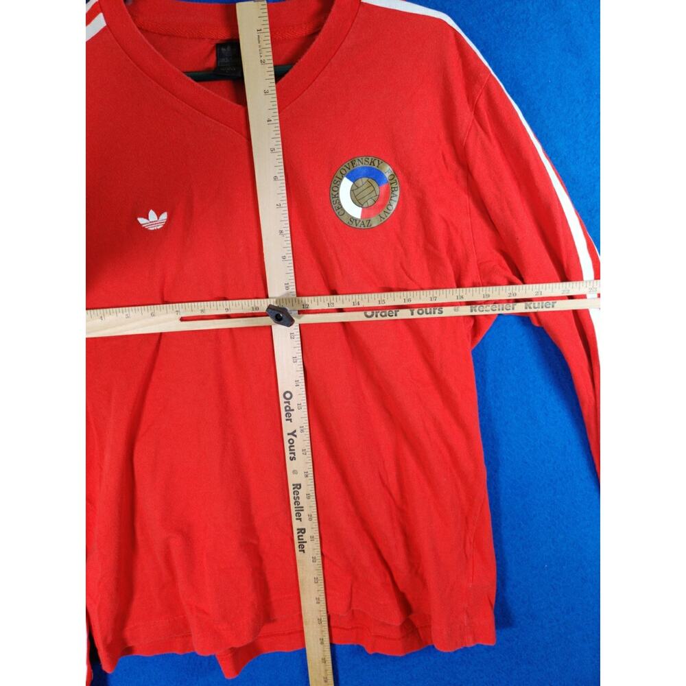 Adidas Originals Czechoslovakia Football Long Sleeve Shirt Men's SIze Large - Picture 7 of 16